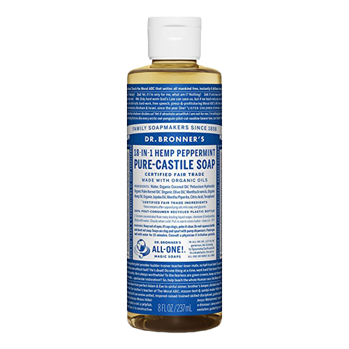 Dr. Bronner's Organic Pure Castile Liquid Soap Peppermint